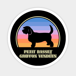 Petit Basset Griffon Vendeen Vintage Sunset Dog Magnet